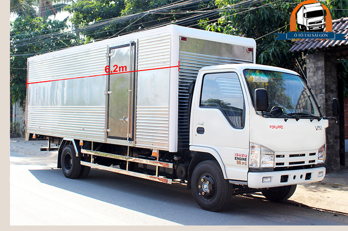 Xe tải Isuzu thùng dài 6m2 tải 1.9 tấn